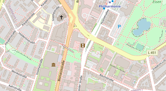 Restaurant auf Karte