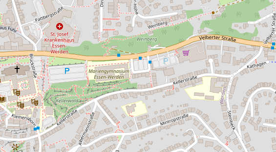 Restaurant auf Karte