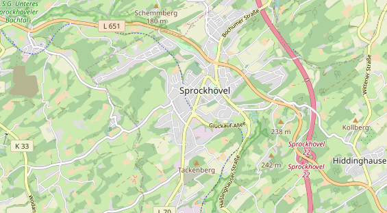 Restaurant auf Karte
