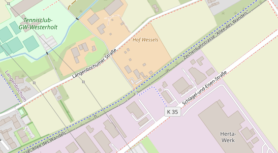 Restaurant auf Karte