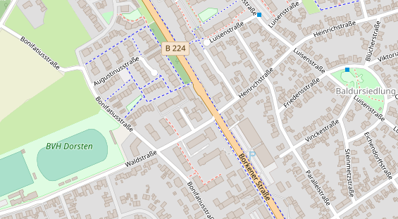 Restaurant auf Karte