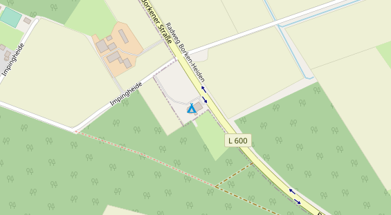 Restaurant auf Karte