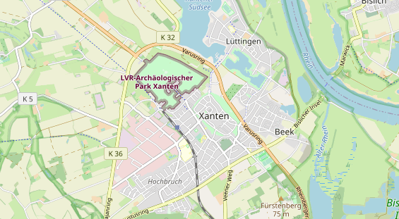 Restaurant auf Karte