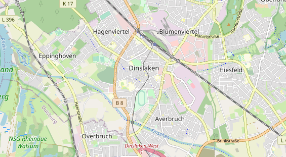Restaurant auf Karte