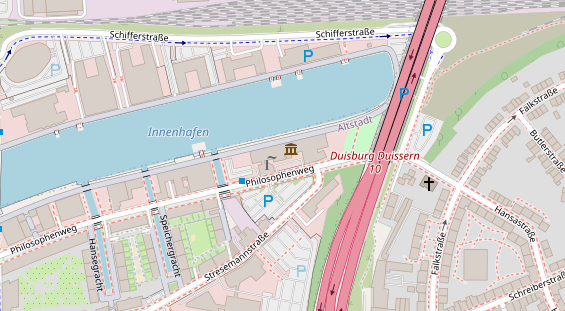 Restaurant auf Karte