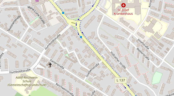 Restaurant auf Karte