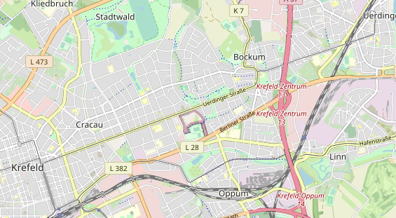 Restaurant auf Karte