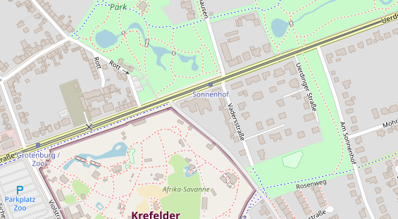 Restaurant auf Karte