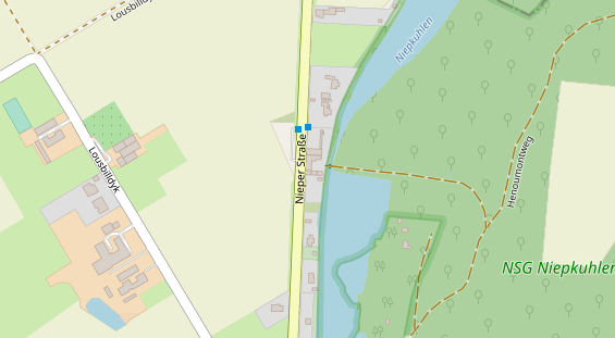 Restaurant auf Karte