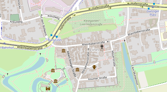 Restaurant auf Karte