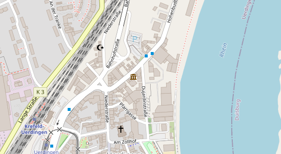 Restaurant auf Karte