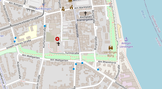 Restaurant auf Karte