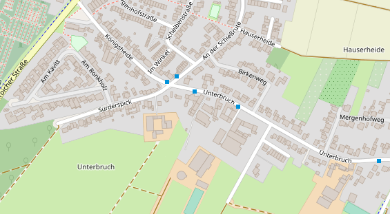 Restaurant auf Karte