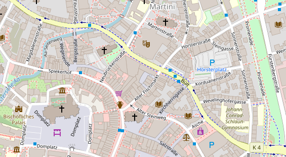 Restaurant auf Karte