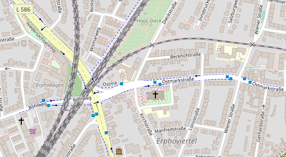 Restaurant auf Karte