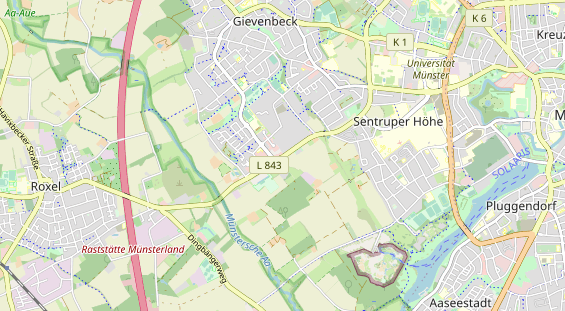 Restaurant auf Karte