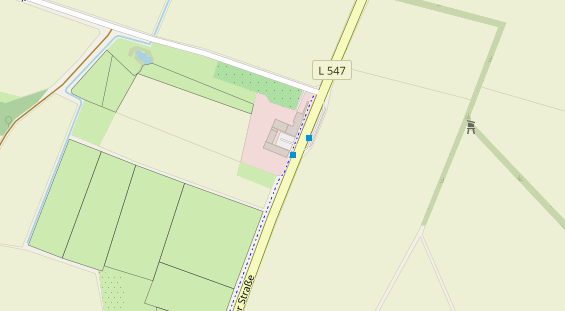 Restaurant auf Karte