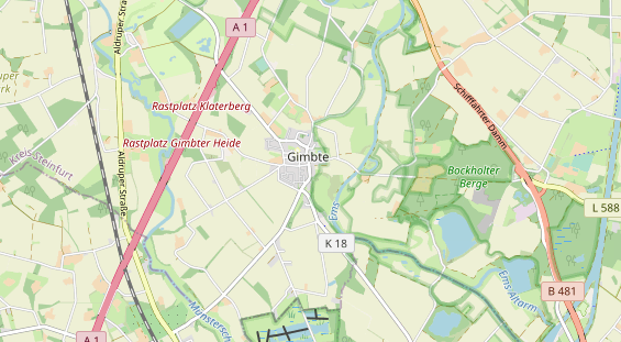 Restaurant auf Karte