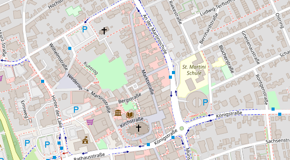 Restaurant auf Karte