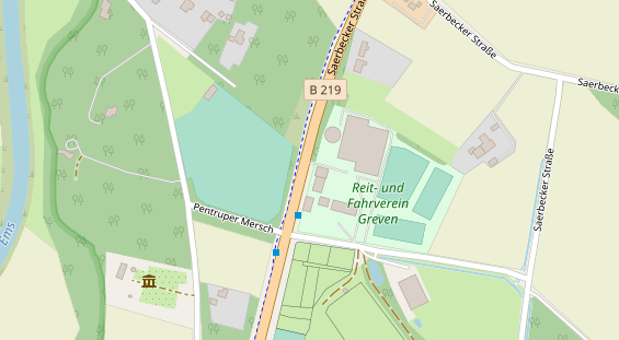 Restaurant auf Karte