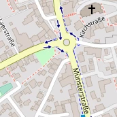 Restaurant auf Karte