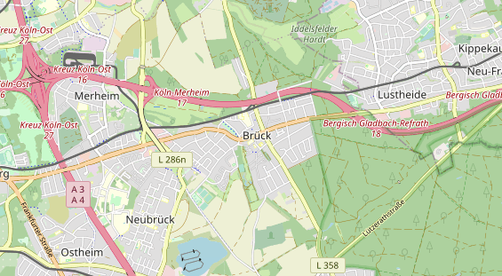 Restaurant auf Karte