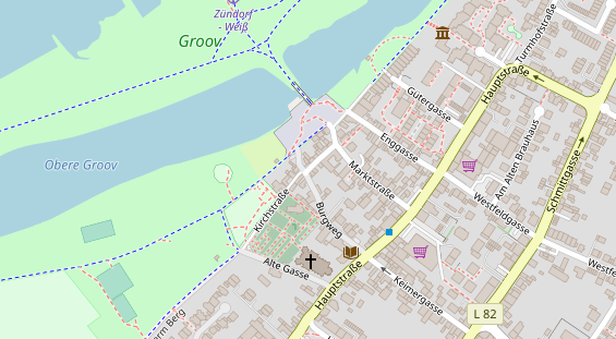 Restaurant auf Karte