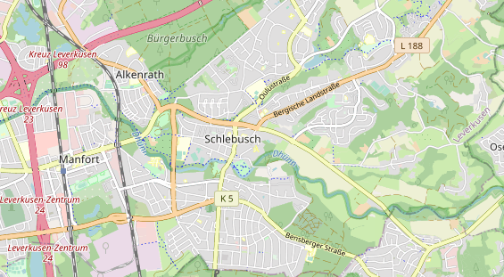 Restaurant auf Karte