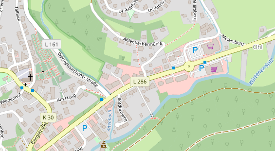 Restaurant auf Karte