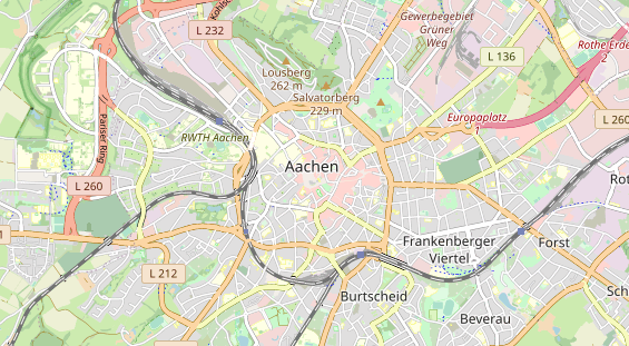 Restaurant auf Karte