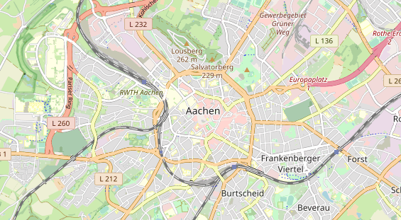 Restaurant auf Karte