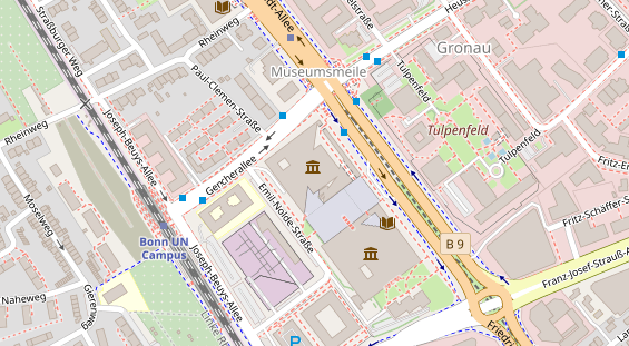 Restaurant auf Karte