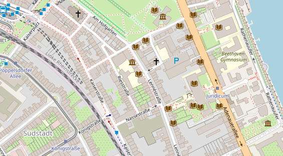 Restaurant auf Karte