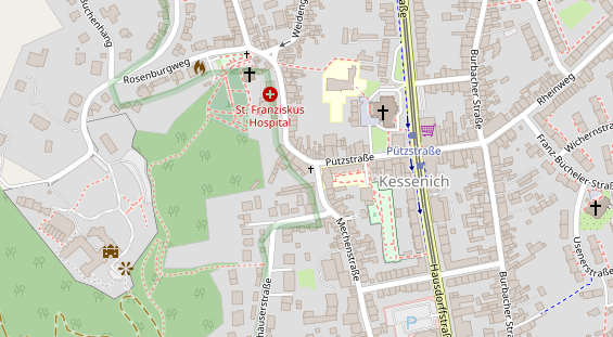 Restaurant auf Karte