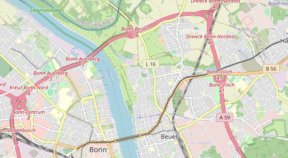 Restaurant auf Karte