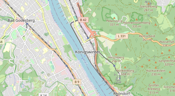 Restaurant auf Karte