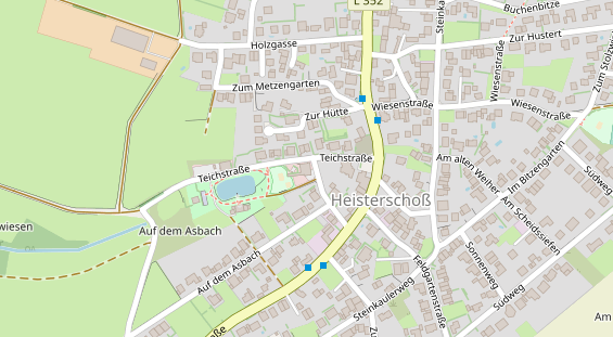 Restaurant auf Karte