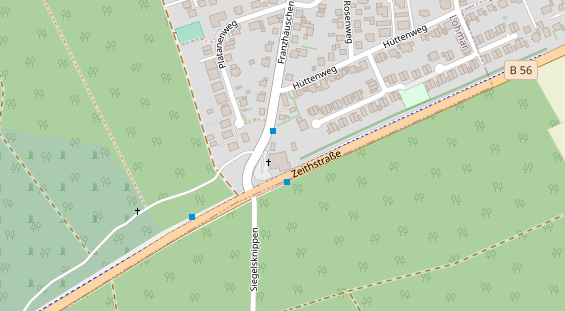 Restaurant auf Karte