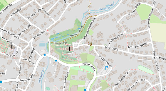 Restaurant auf Karte