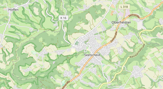Restaurant auf Karte