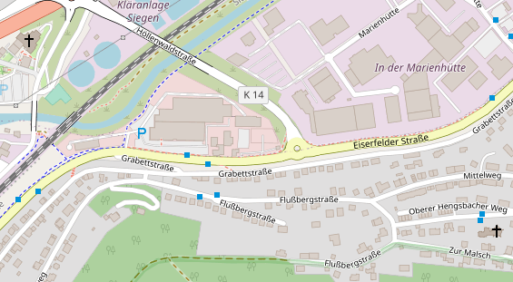 Restaurant auf Karte