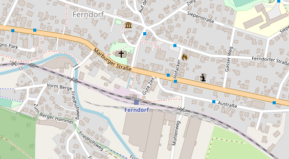 Restaurant auf Karte