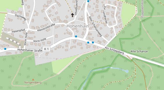 Restaurant auf Karte