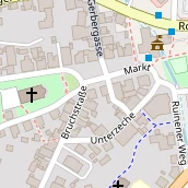 Restaurant auf Karte