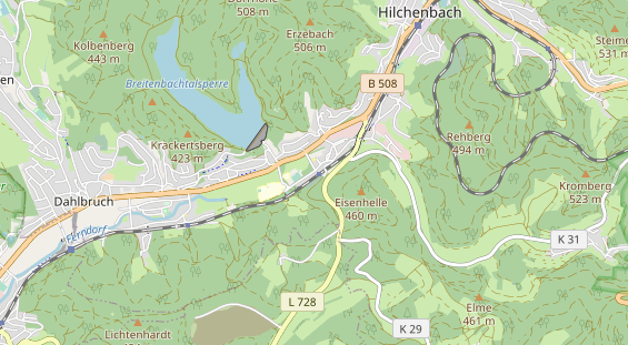 Restaurant auf Karte