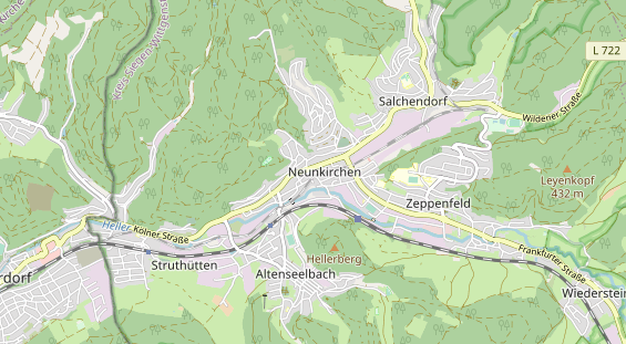 Restaurant auf Karte