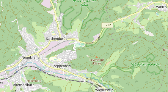 Restaurant auf Karte