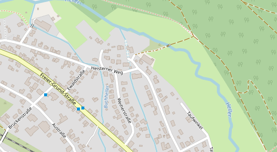 Restaurant auf Karte