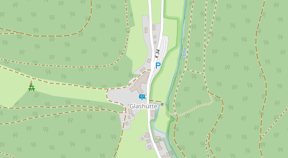 Restaurant auf Karte