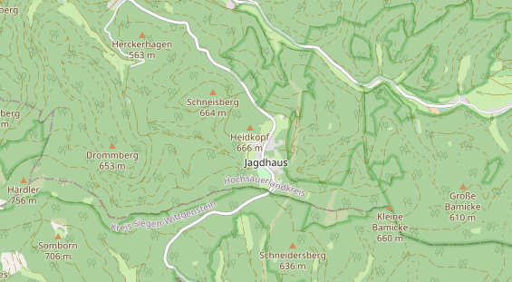 Restaurant auf Karte